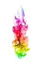 Abstract colorful flame patterns on white background Royalty Free Stock Photo