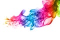 Abstract colorful flame patterns on white background Royalty Free Stock Photo