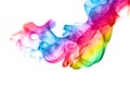 Abstract colorful flame patterns on white background Royalty Free Stock Photo