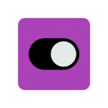 colorful flat icon design for toggle switcher mobile application