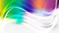 Abstract Colorful Flowing Curves Background