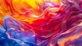 Abstract Colorful Flowing Fabric