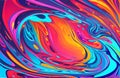 Abstract Colorful fluid background closeup. Highly textured. High-quality details. Liquid form an abstract background.