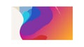 Abstract colorful fluid gradient waves, vibrant background vector Generative AI Royalty Free Stock Photo