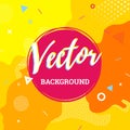 Abstract colorful fun banner background childish playground vector splash kid cartoon design Royalty Free Stock Photo