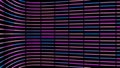 Abstract colorful futuristic geometric stripes pattern in fast motion on black background, seamless loop. Animation