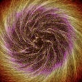 Abstract colorful galaxy rotating creating interesting patterns