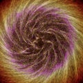 Abstract colorful galaxy rotating creating interesting patterns Royalty Free Stock Photo