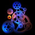 Abstract colorful gears Royalty Free Stock Photo