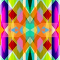 Colorful gemetrical composition with colorful elements and forms. Decorative digital artwork with creative graphic shapes. Royalty Free Stock Photo