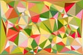 Abstract geometric background with vibrant colorful triangular shapes, creating a low poly art pattern and graphic design Royalty Free Stock Photo