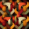 Abstract Colorful Geometric Pattern with Smooth Curves and Lines Royalty Free Stock Photo