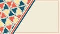Abstract Colorful Geometric Triangle Pattern, vector design Generative AI Royalty Free Stock Photo