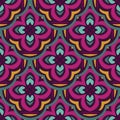 Abstract colorful gothic geometric ethnic seamless pattern ornamental