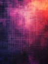 Abstract colorful gradient with intersecting grid lines. Royalty Free Stock Photo