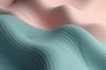 Abstract colorful gradient pink and turquoise blue background with waves and lines. Generative AI Royalty Free Stock Photo