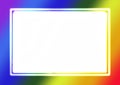 Abstract Colorful gradient rainbow colors background photo frame with copy space. Royalty Free Stock Photo