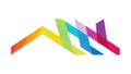Abstract colorful gradient shapes dynamic design element, vector design Generative AI Royalty Free Stock Photo