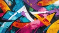 Abstract Colorful Graffiti Art Background Royalty Free Stock Photo