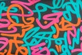 Abstract colorful graffity background Royalty Free Stock Photo