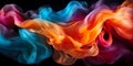 Abstract colorful Graphic motion on background, creative waves of gradient color smoke and liquid Royalty Free Stock Photo