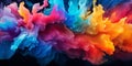 Abstract colorful Graphic motion on background, creative waves of gradient color smoke and liquid Royalty Free Stock Photo