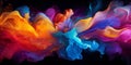 Abstract colorful Graphic motion on background, creative waves of gradient color smoke and liquid