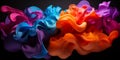 Abstract colorful Graphic motion on background, creative waves of gradient color smoke and liquid Royalty Free Stock Photo