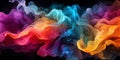 Abstract colorful Graphic motion on background, creative waves of gradient color smoke and liquid Royalty Free Stock Photo