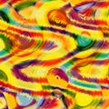 Abstract colorful grunge striped wavy background Royalty Free Stock Photo