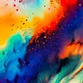 Abstract Colorful Grungy Watercolor