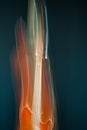 Abstract colorful guitar motion blur background Royalty Free Stock Photo