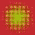 Abstract colorful halftone dots horizontal vector Royalty Free Stock Photo