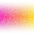 Abstract colorful halftone dots horizontal vector illustration Royalty Free Stock Photo