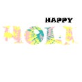 abstract colorful Happy Holi background for color festival of India celebration greetings. Royalty Free Stock Photo