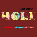 abstract colorful Happy Holi background for color festival of India celebration greetings Royalty Free Stock Photo