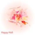 Abstract colorful Happy Holi background. Design for Indian Festival of Colours. Royalty Free Stock Photo