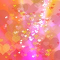 Abstract colorful heart background