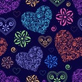 Abstract colorful hearts Royalty Free Stock Photo