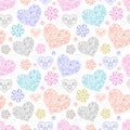 Abstract colorful hearts Royalty Free Stock Photo