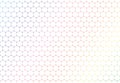 Abstract colorful hexagons seamless pattern on white background and texture Royalty Free Stock Photo