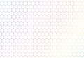 Abstract colorful hexagons seamless pattern on white background and texture