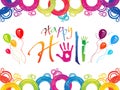 Abstract colorful holi background