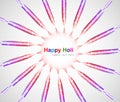 Abstract colorful holi celebration pichkari festiv