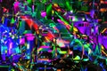 An abstract colorful holographic futuristic
