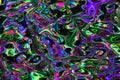 An abstract colorful holographic futuristic