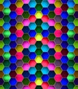 abstract colorful honeycomb multycolour pattern background