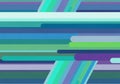 Abstract colorful horizontal stripes pattern with cool tones and geometric shapes Royalty Free Stock Photo