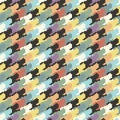Abstract colorful houndtooth pattern background