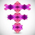 Abstract colorful illustration made of triangle pattern